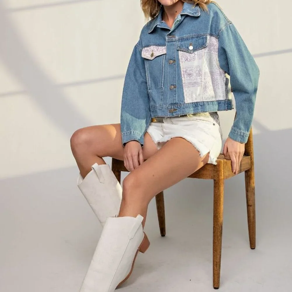 Easel Jean Jacket * NEW WITH TAGS* - Picture 2 of 8